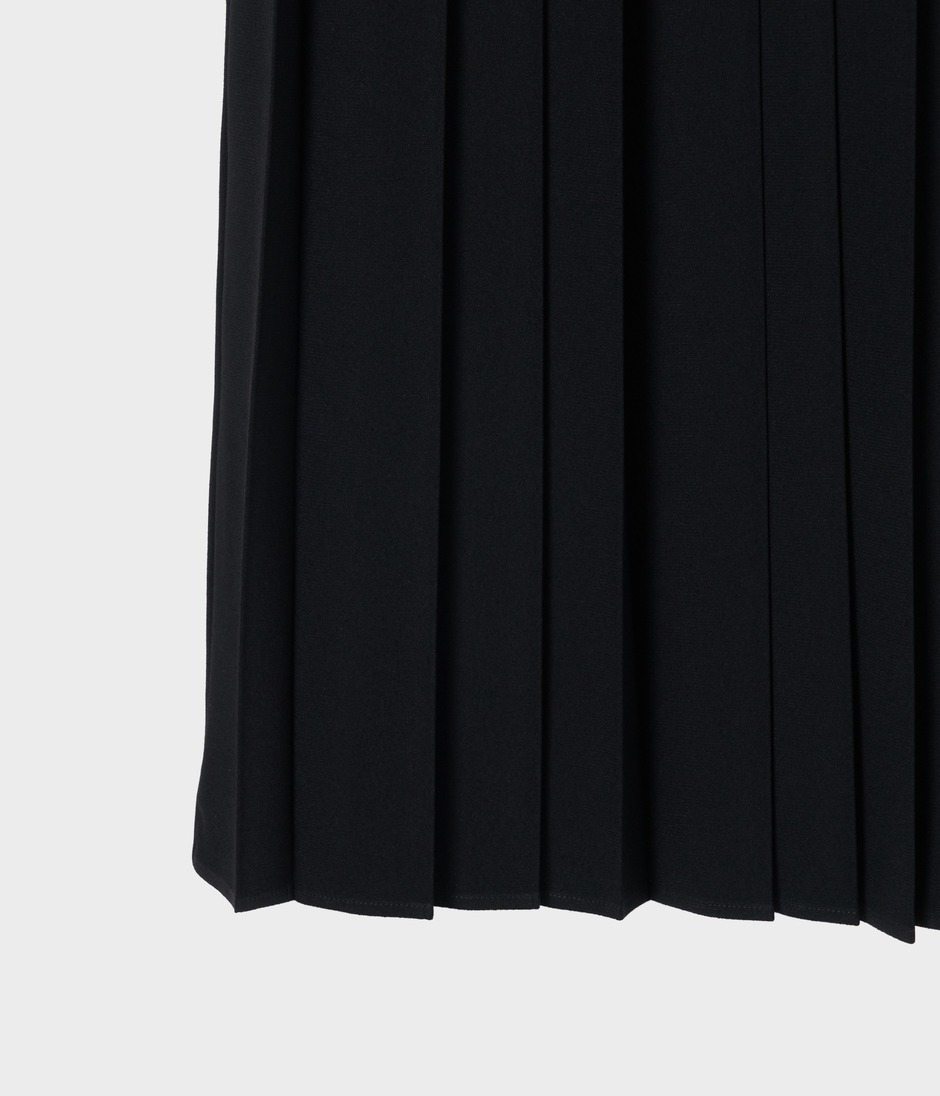 PLEATS WRAP SKIRT 詳細画像 BLACK 5