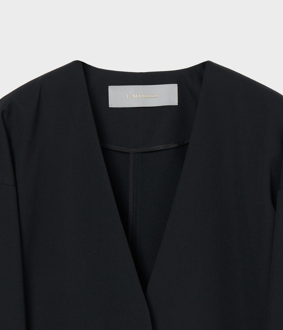 V-NECK JACKET 詳細画像 BLACK 3