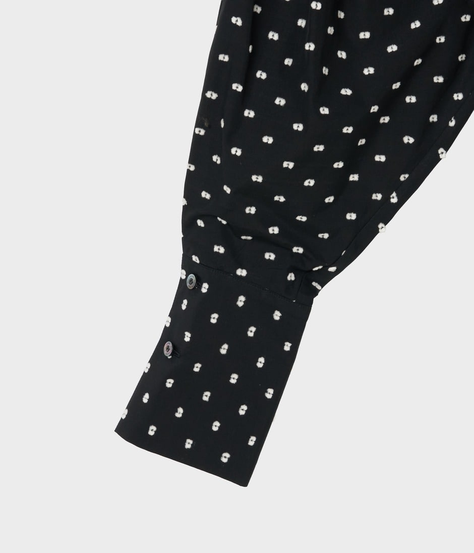 CUT JACQUARD TUCK SHIRT 詳細画像 BLACK 4