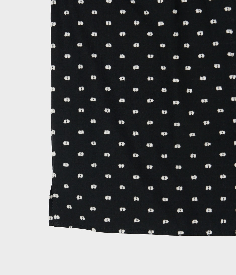 CUT JACQUARD TUCK SHIRT 詳細画像 BLACK 5