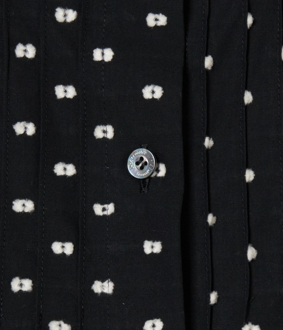 CUT JACQUARD TUCK SHIRT 詳細画像 BLACK 6