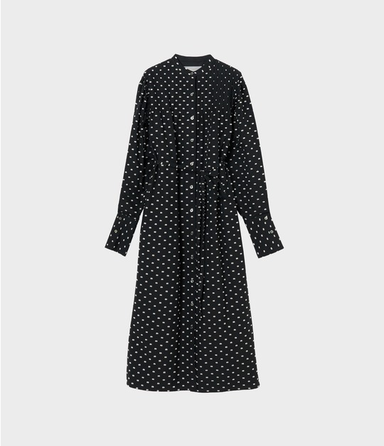 CUT JACQUARD SHIRT DRESS 詳細画像