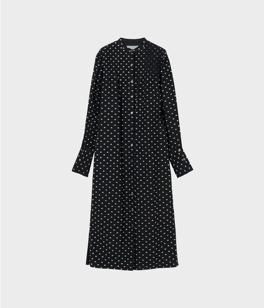 CUT JACQUARD SHIRT DRESS 詳細画像