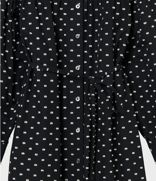 CUT JACQUARD SHIRT DRESS 詳細画像