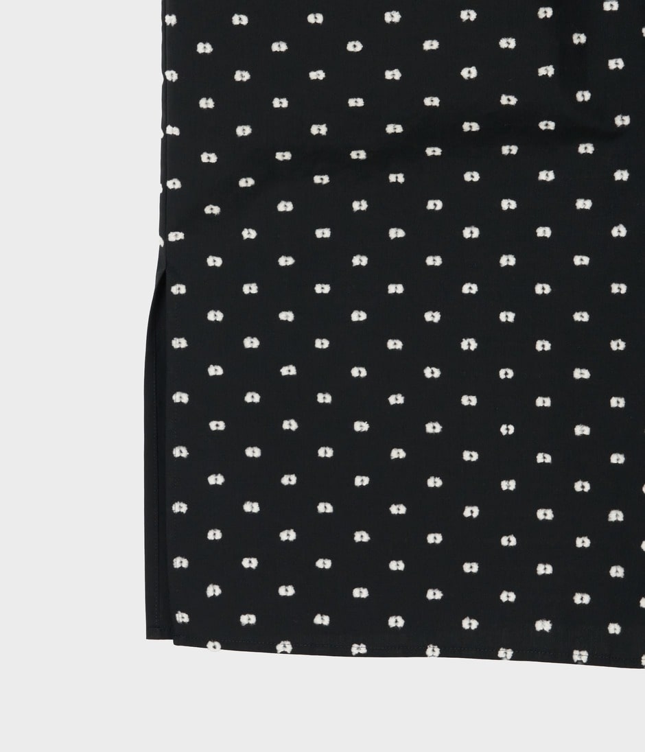 CUT JACQUARD SHIRT DRESS 詳細画像 BLACK 5