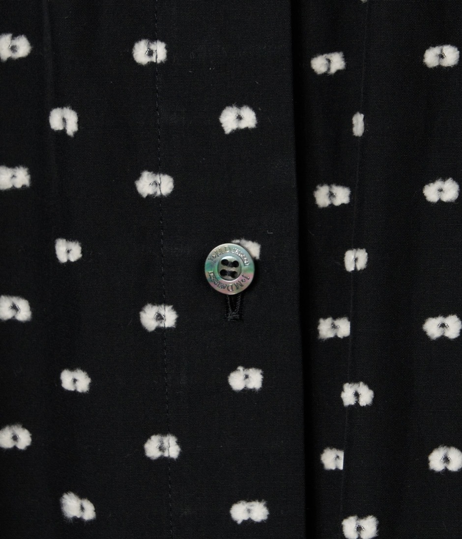 CUT JACQUARD SHIRT DRESS 詳細画像 BLACK 7