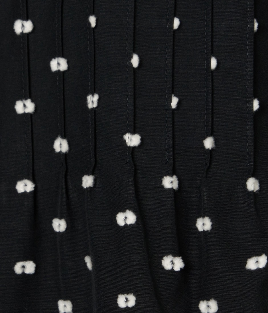 CUT JACQUARD SHIRT DRESS 詳細画像 BLACK 8