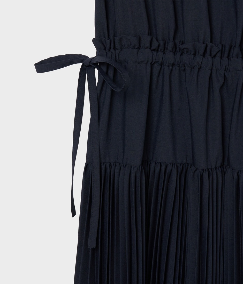 FAN PLEATS DRESS 詳細画像 NAVY 7