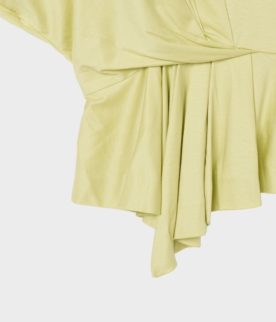TUCKED PEPLUM TOP 詳細画像 LIGHT GREEN 5