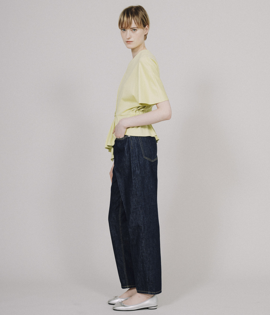 TUCKED PEPLUM TOP 詳細画像 LIGHT GREEN 9