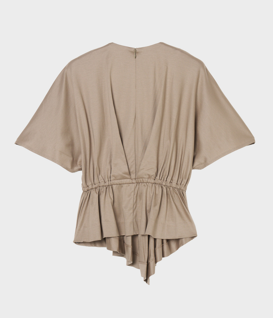 TUCKED PEPLUM TOP 詳細画像 TAUPE 2