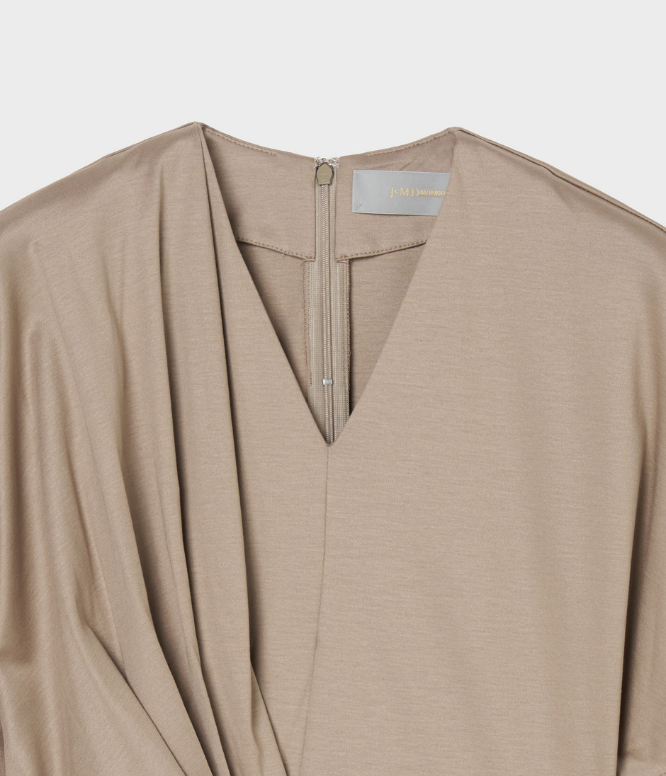 TUCKED PEPLUM TOP 詳細画像 TAUPE 3