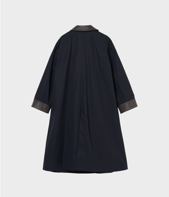 LEATHER TRIMMING COAT 詳細画像