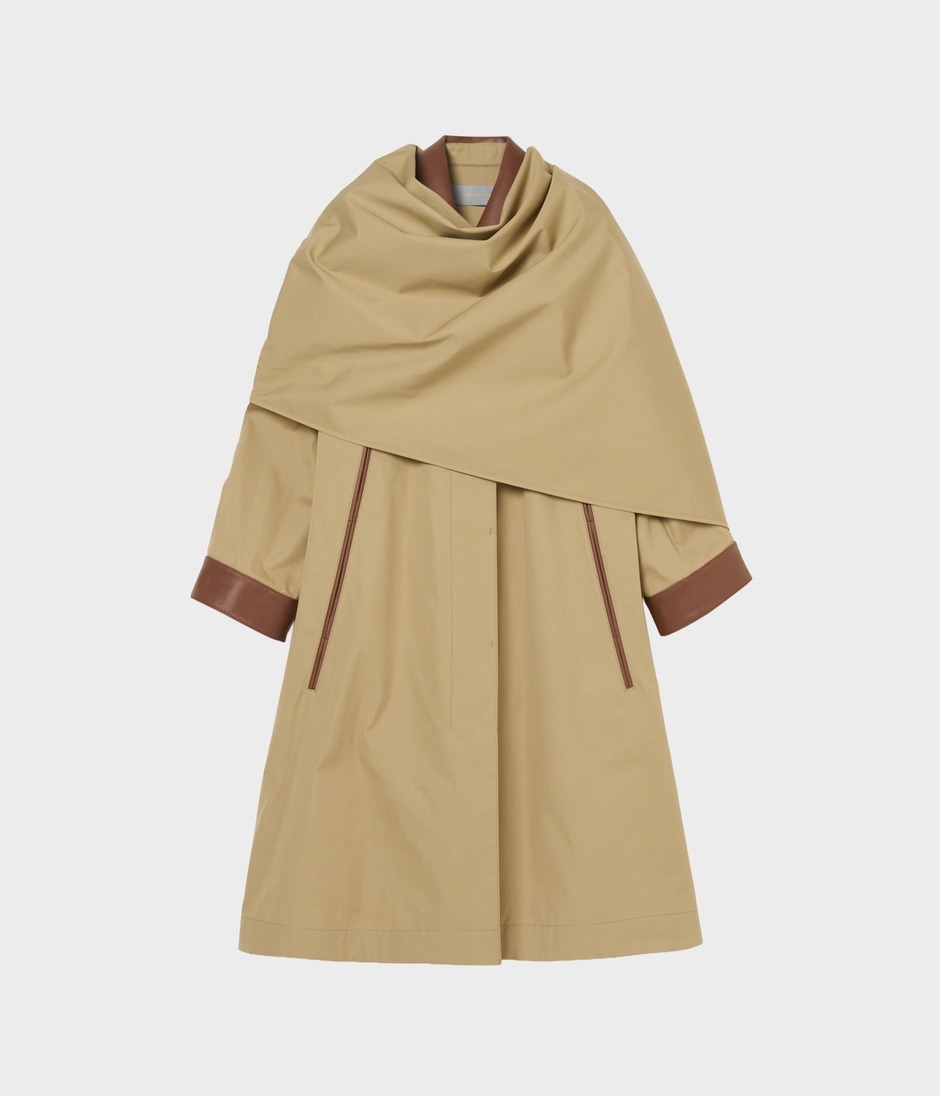 LEATHER TRIMMING COAT 詳細画像 BEIGE 10