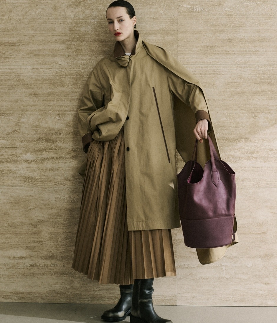 LEATHER TRIMMING COAT 詳細画像 BEIGE 11