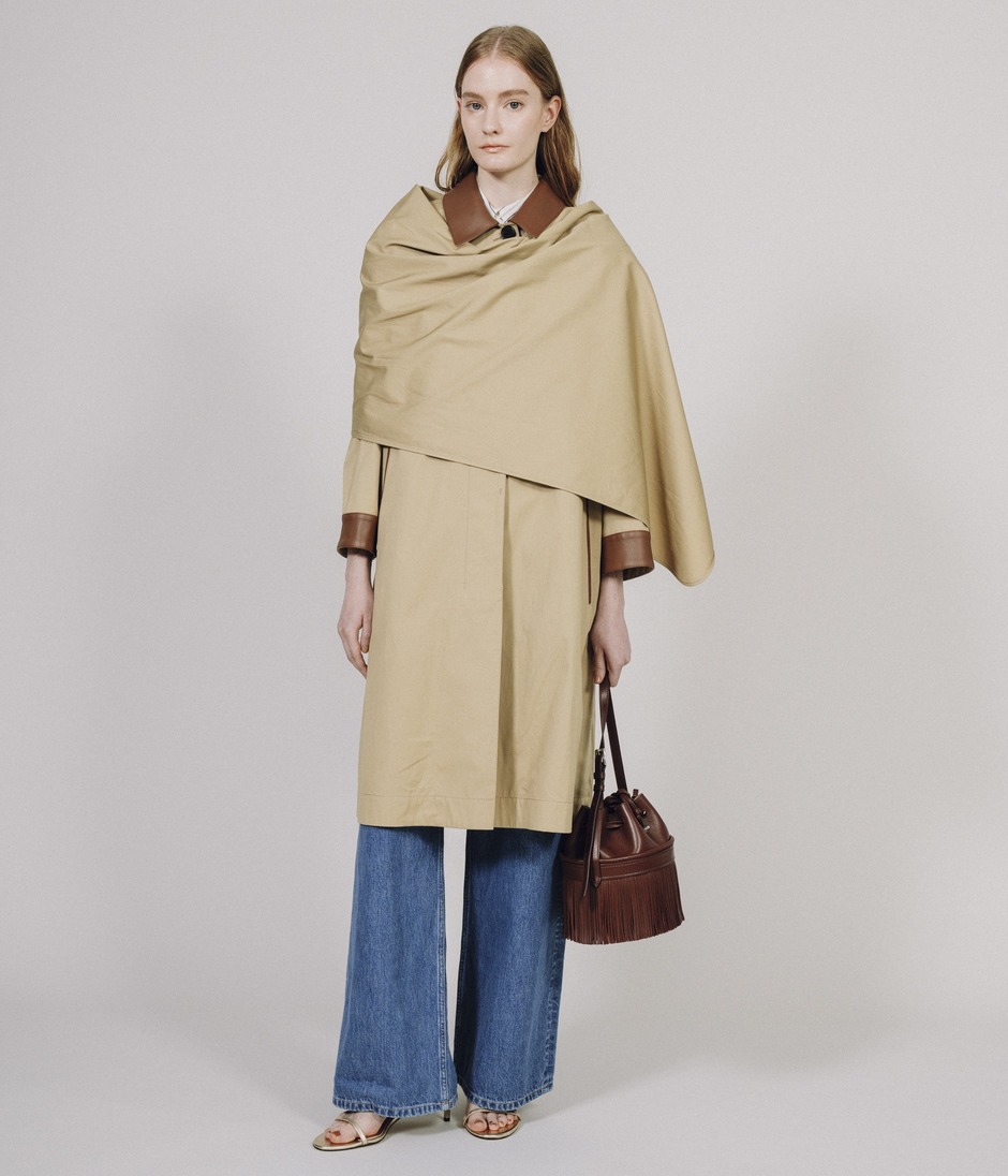 LEATHER TRIMMING COAT 詳細画像 BEIGE 14