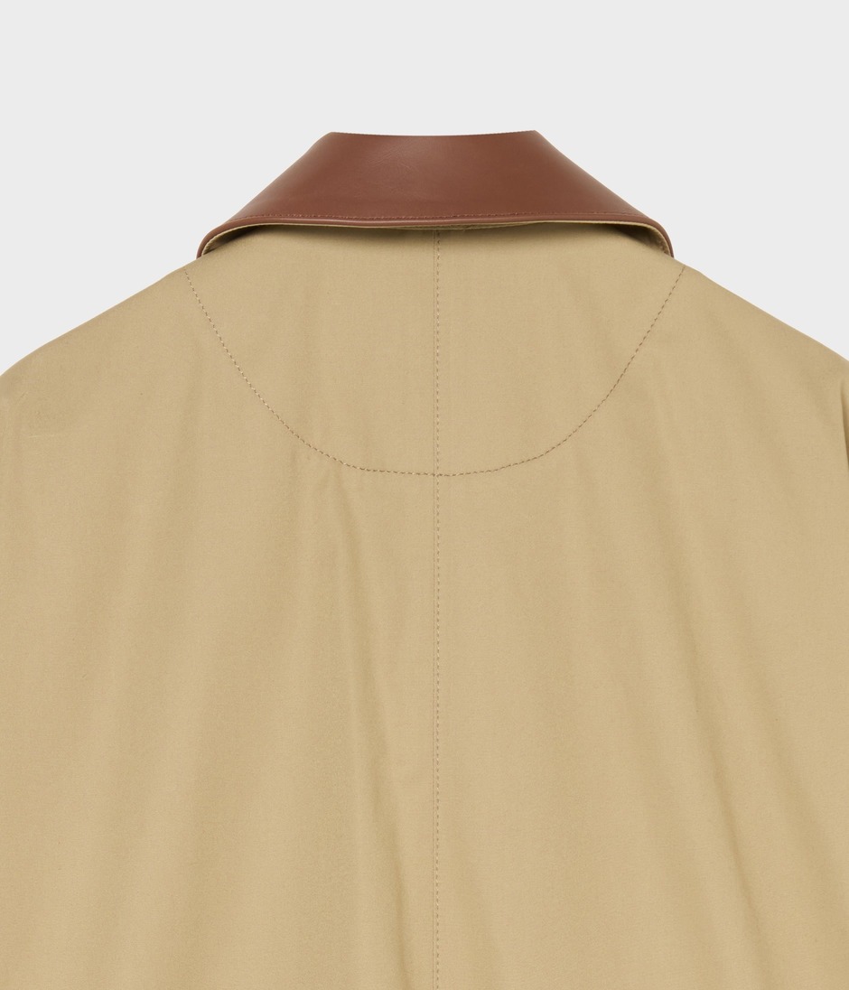 LEATHER TRIMMING COAT 詳細画像 BEIGE 4