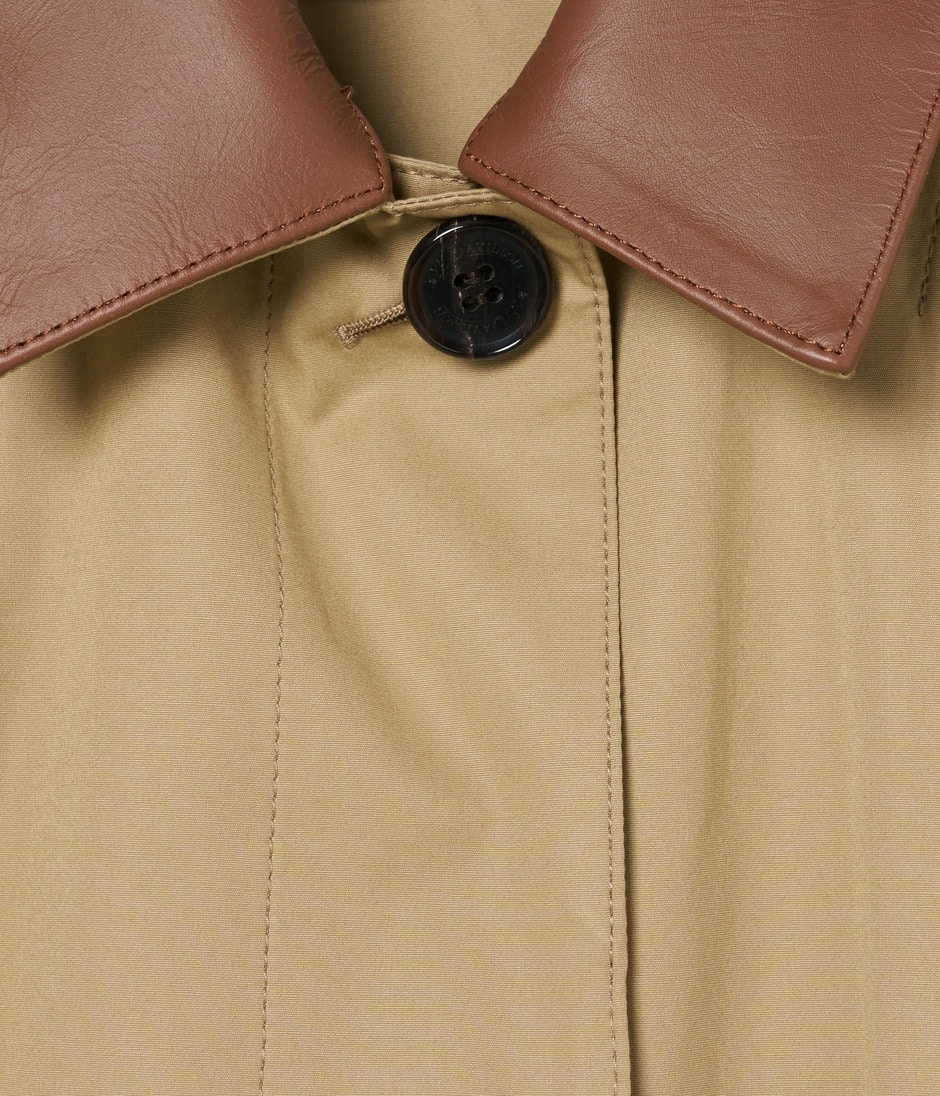 LEATHER TRIMMING COAT 詳細画像 BEIGE 8