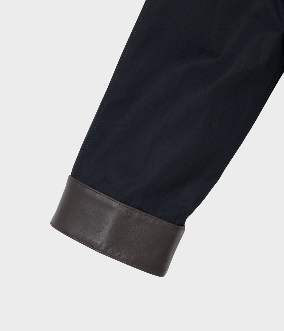 LEATHER TRIMMING COAT 詳細画像 NAVY 5