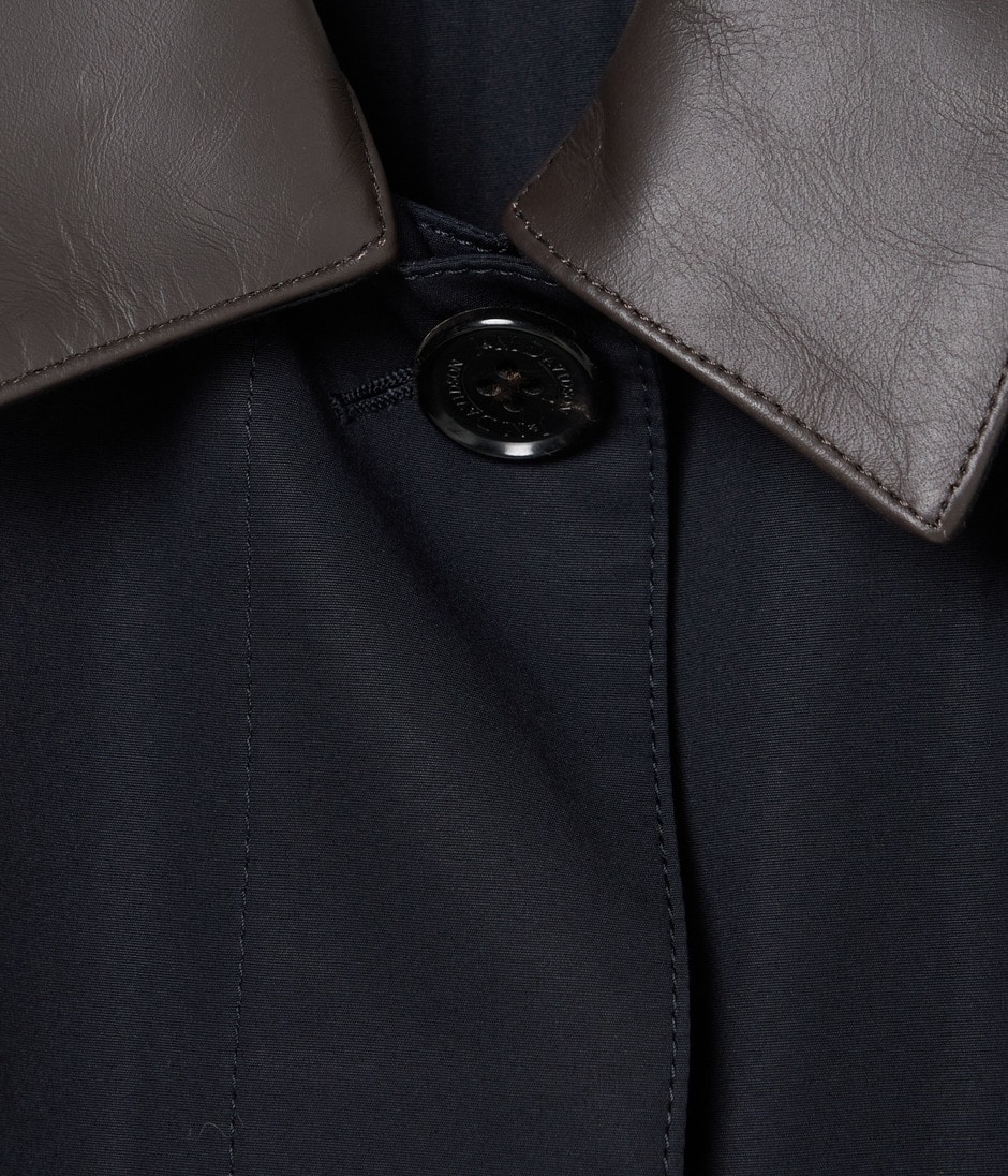 LEATHER TRIMMING COAT 詳細画像 NAVY 8
