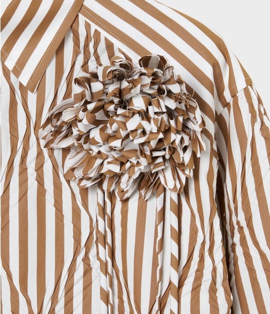 DIAGONAL PLEATED SHIRT 詳細画像