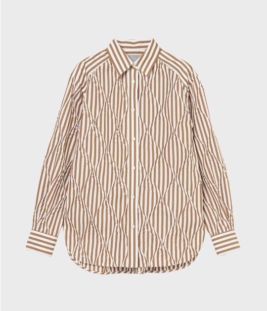 DIAGONAL PLEATED SHIRT 詳細画像