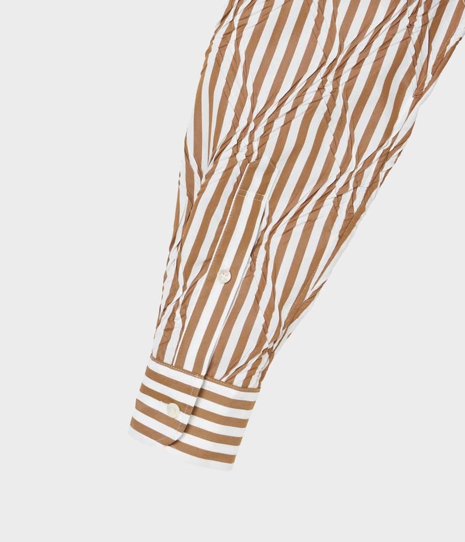 DIAGONAL PLEATED SHIRT 詳細画像 PECAN 5