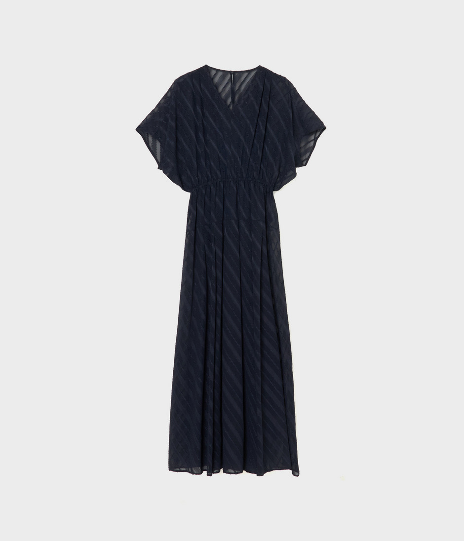 SHEER JACQUARD DRESS 詳細画像 NAVY 1
