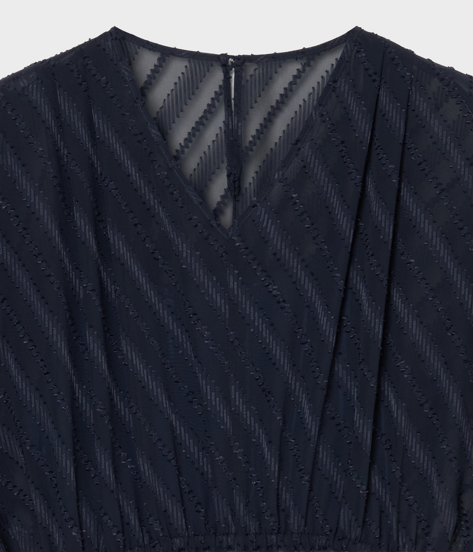 SHEER JACQUARD DRESS 詳細画像 NAVY 3