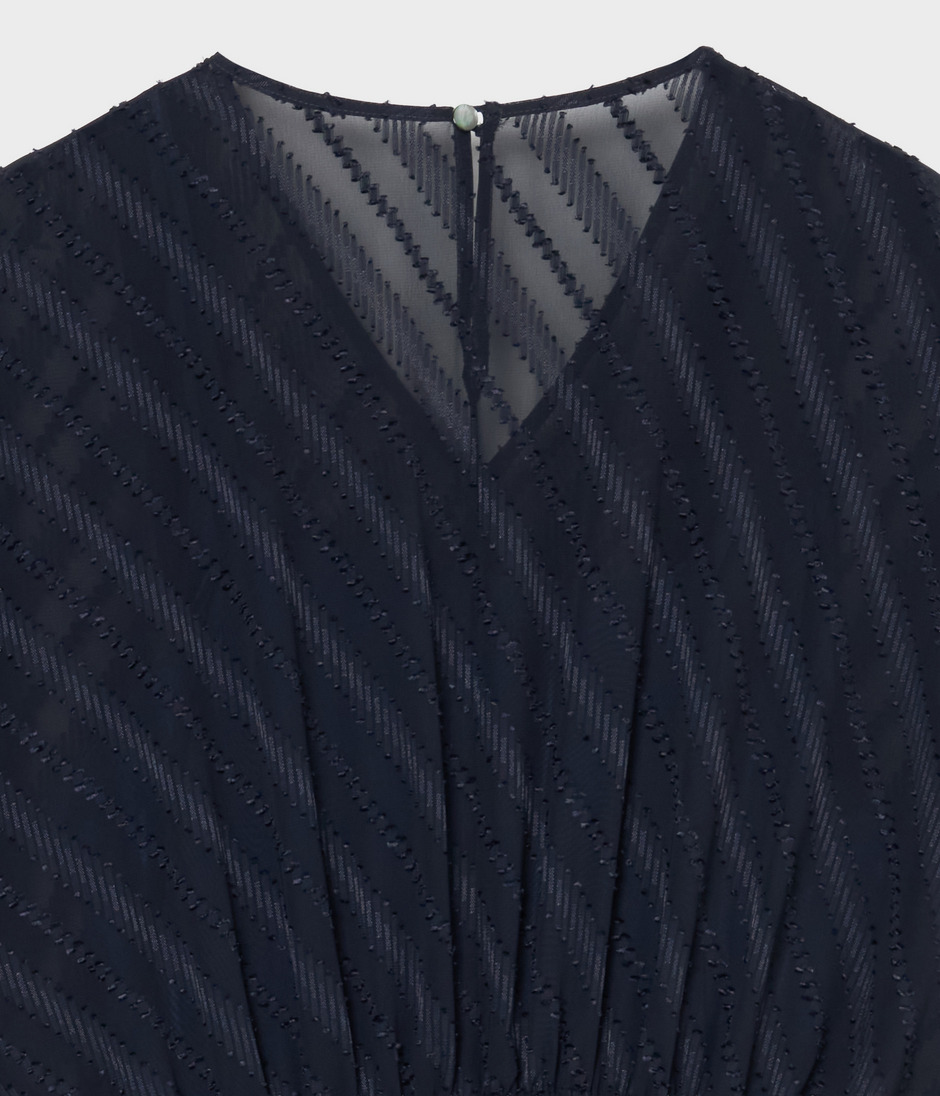 SHEER JACQUARD DRESS 詳細画像 NAVY 4