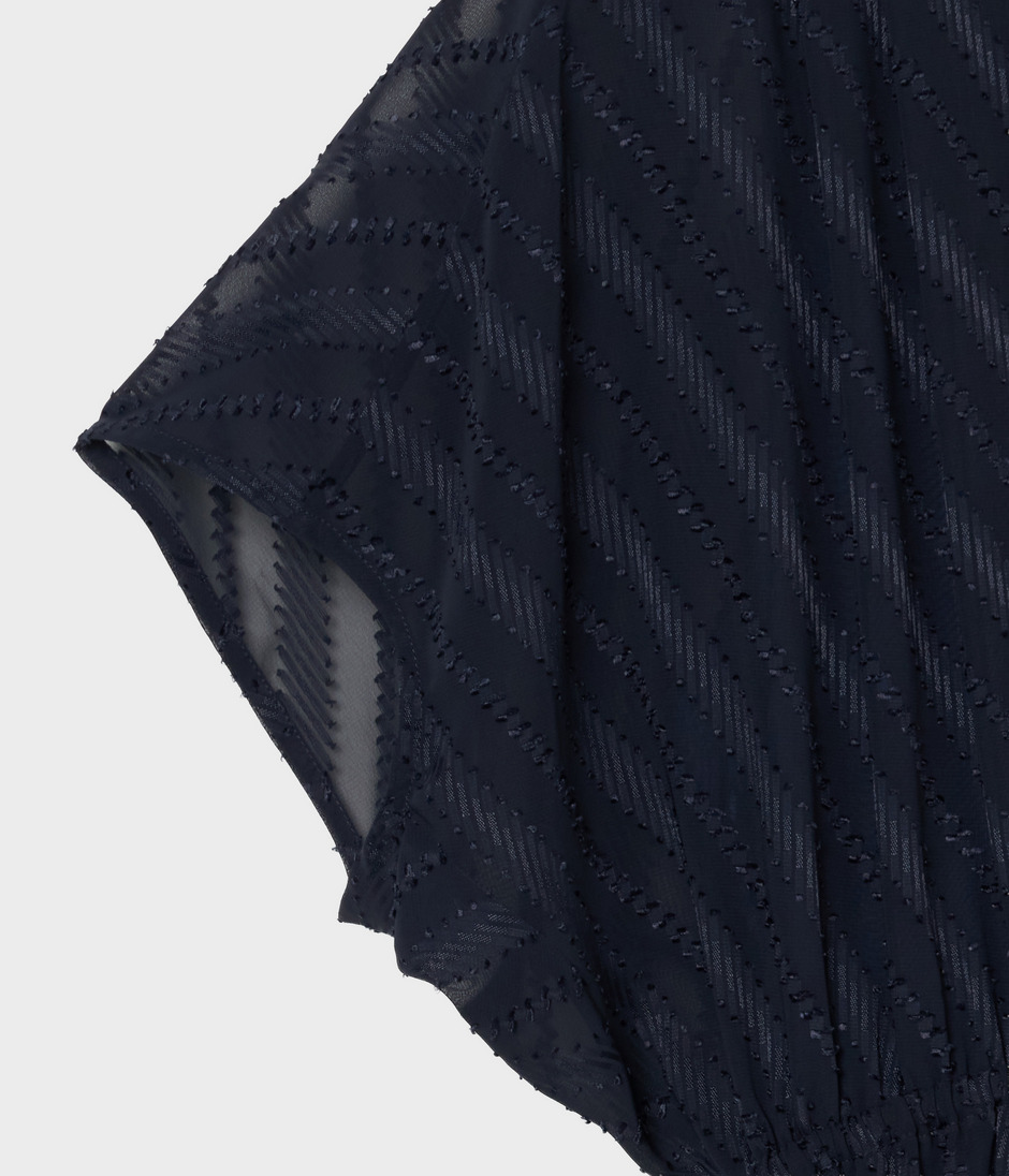 SHEER JACQUARD DRESS 詳細画像 NAVY 5