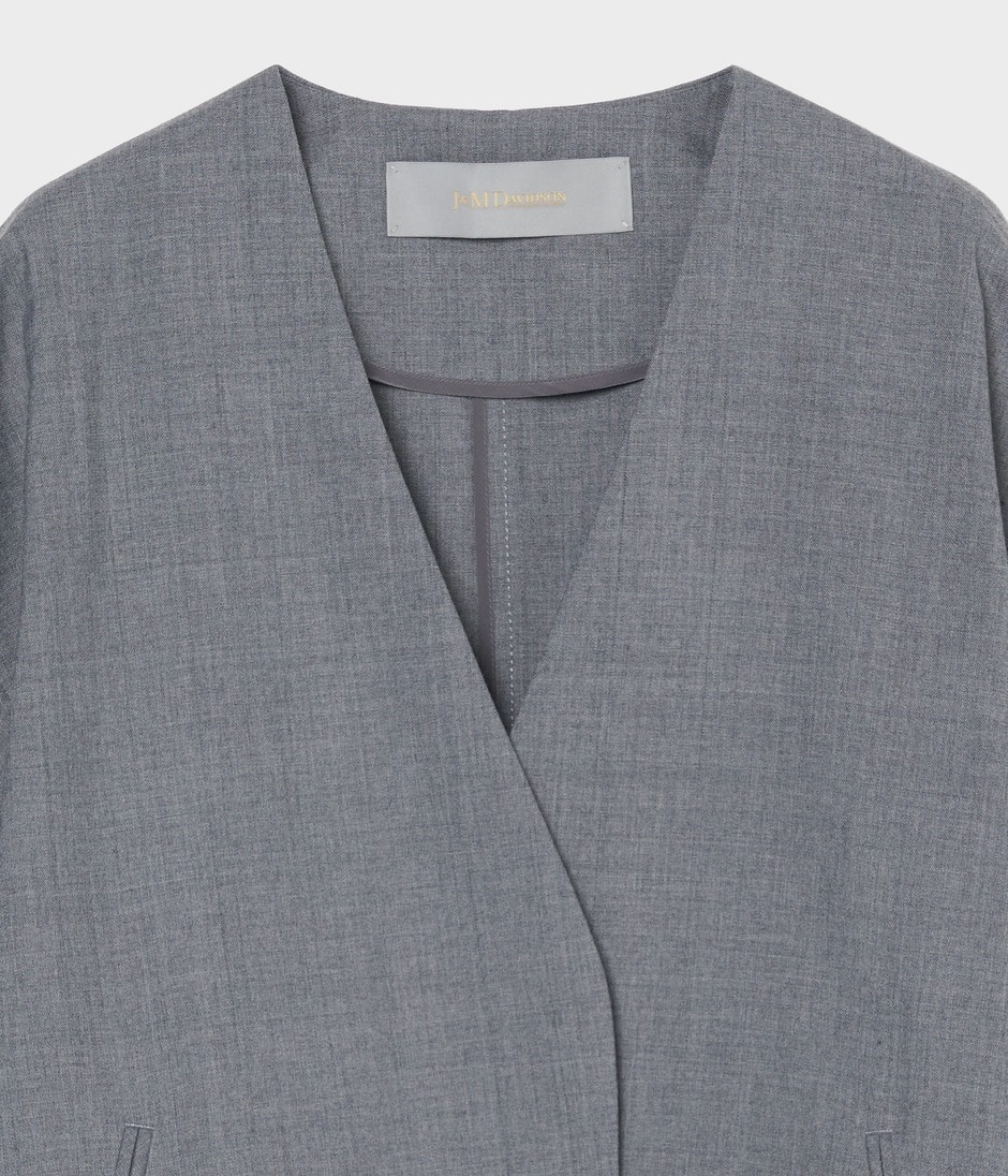 V-NECK JACKET 詳細画像 GREY 3