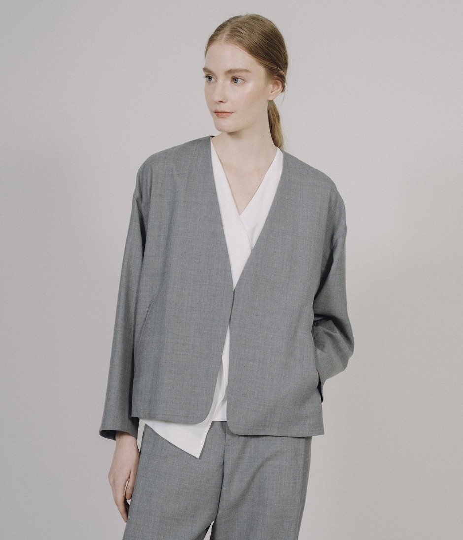 V-NECK JACKET 詳細画像 GREY 7