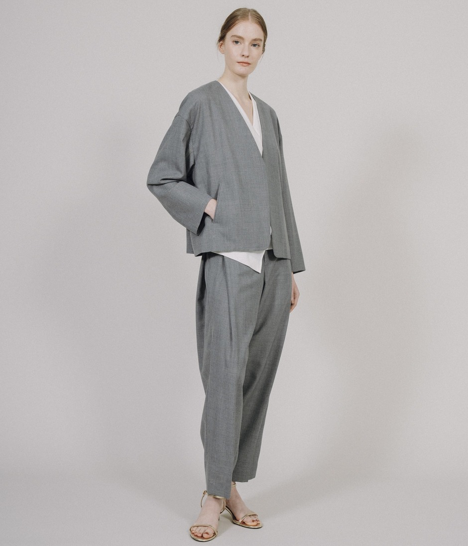 V-NECK JACKET 詳細画像 GREY 8