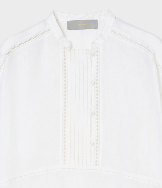 LINEN BLOUSE WITH STITCH 詳細画像
