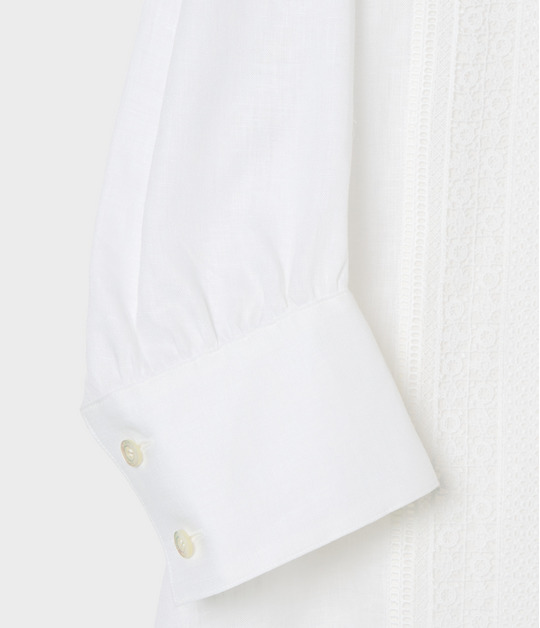 LINEN LACE BLOUSE 詳細画像
