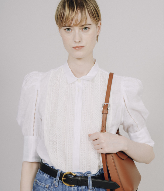 LINEN LACE BLOUSE 詳細画像