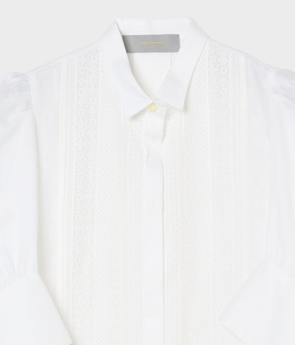 LINEN LACE BLOUSE 詳細画像 OFF WHITE 3