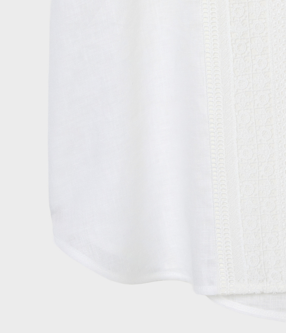LINEN LACE BLOUSE 詳細画像 OFF WHITE 6