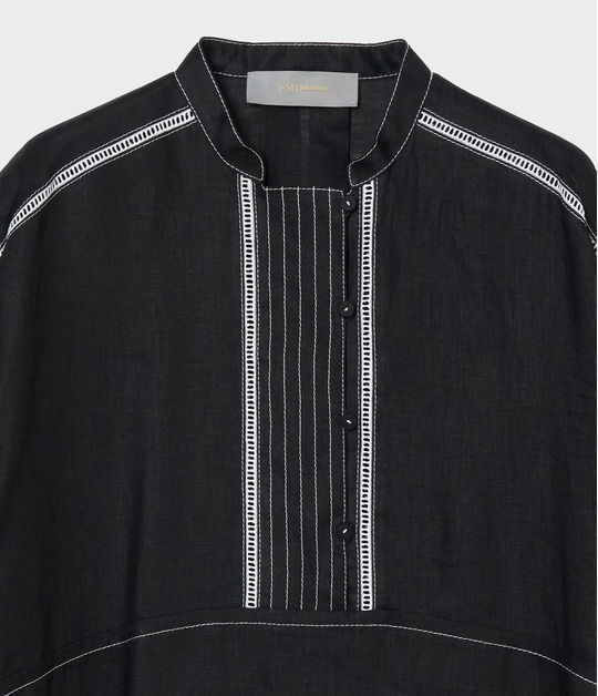 LINEN DRESS WITH STITCH 詳細画像