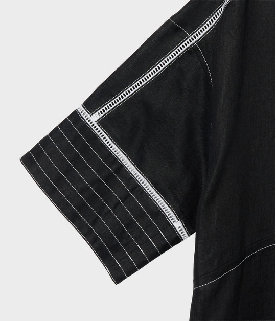 LINEN DRESS WITH STITCH 詳細画像