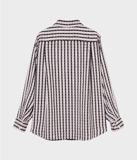 STRIPE CUT JACQUARD SHIRT 詳細画像