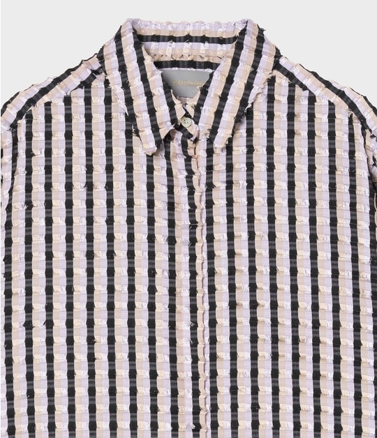 STRIPE CUT JACQUARD SHIRT 詳細画像