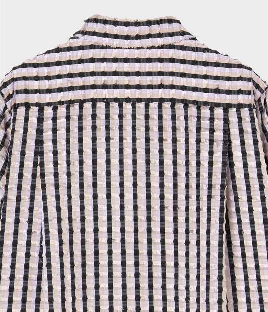 STRIPE CUT JACQUARD SHIRT 詳細画像