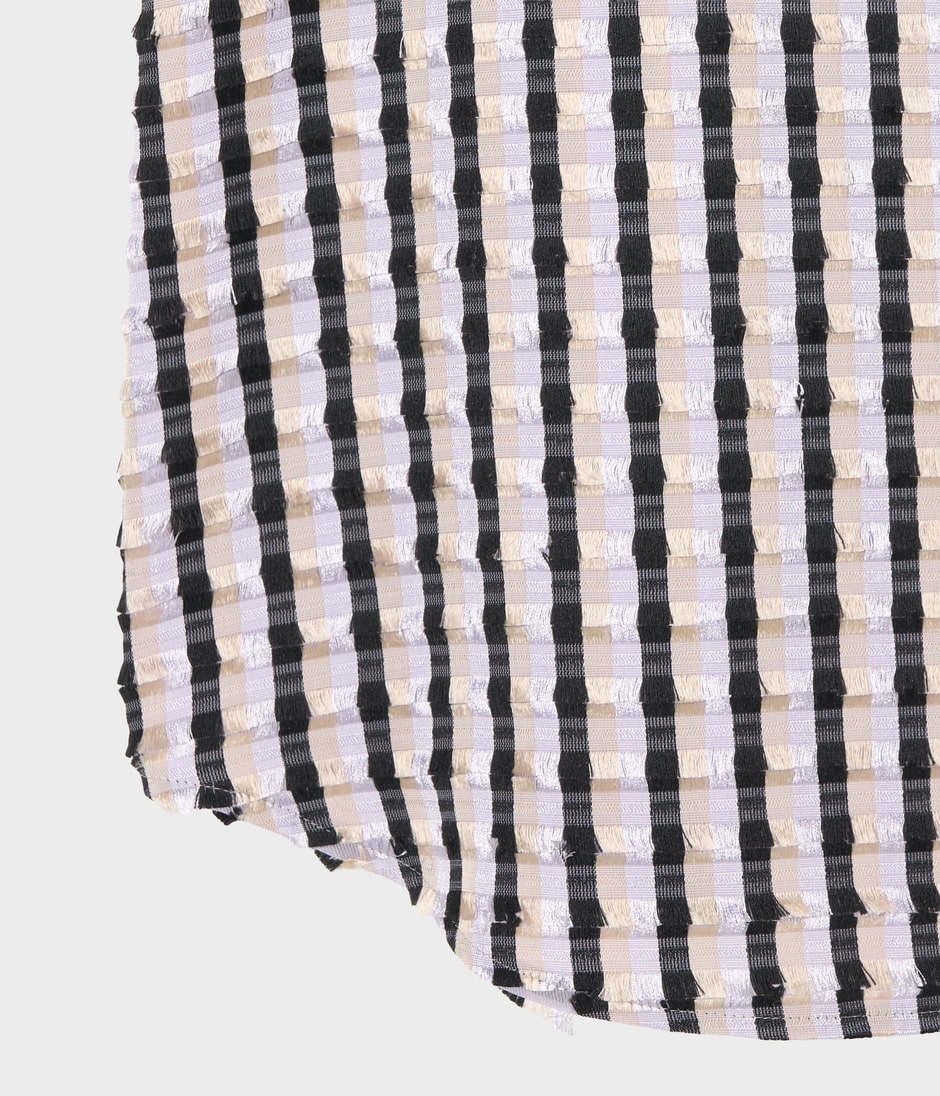 STRIPE CUT JACQUARD SHIRT 詳細画像 CASHEW 6