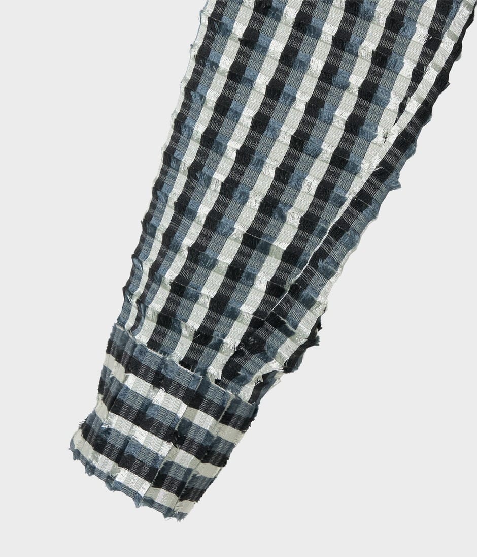 STRIPE CUT JACQUARD SHIRT 詳細画像 MARBLE GREY 5