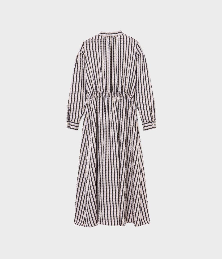 STRIPE CUT JACQUARD DRESS 詳細画像 CASHEW 2