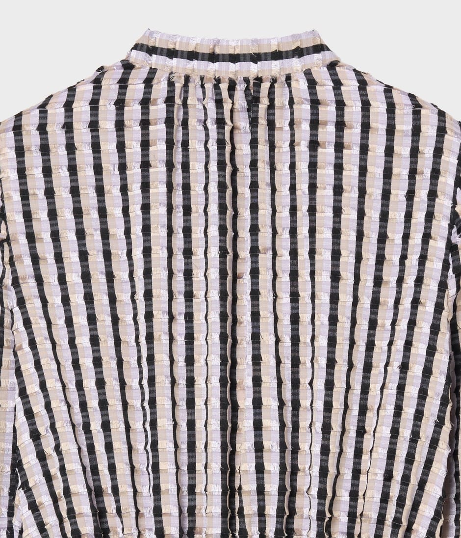 STRIPE CUT JACQUARD DRESS 詳細画像 CASHEW 4