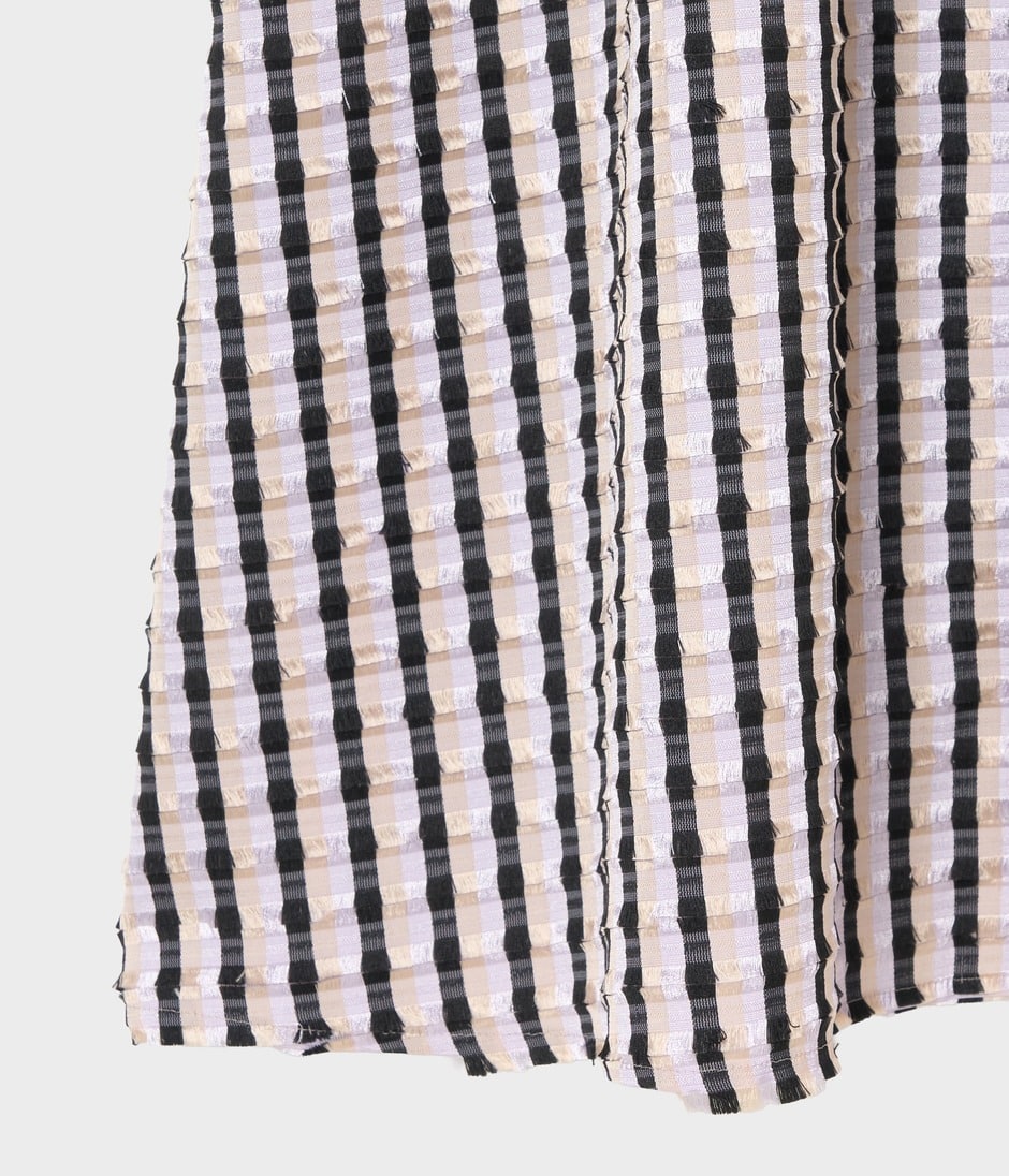 STRIPE CUT JACQUARD DRESS 詳細画像 CASHEW 6