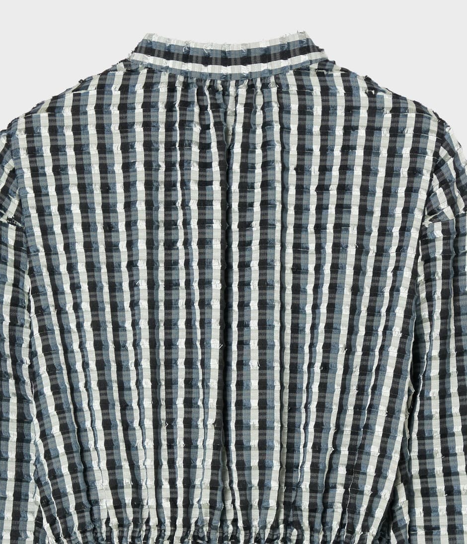 STRIPE CUT JACQUARD DRESS 詳細画像 MARBLE GREY 4